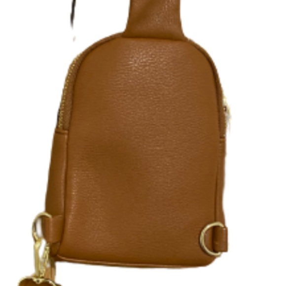 Fanny Packs Purse Vegan Leather Small Sling/Crossbody Bag w/ Adjustable Strap - Picture 4 of 10